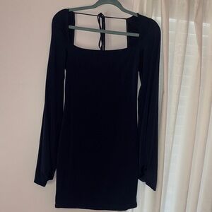Lucy in the Sky Black Long Sleeve Dress